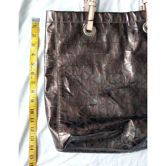 Michael Kors Metallic Mirror Leather Straps Tote Bag - Picture 5 of 8